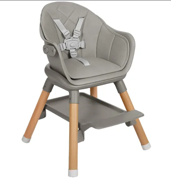 Scaun de masa 6 in 1 Kikkaboo Woody Grey Scaun de masa 6 in 1 Kikkaboo Woody Grey