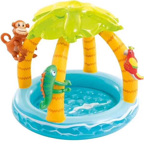 Piscina gonflabilă pentru copii „Palmii pe o insulă tropicală” 120 x 86 cm art. 58417