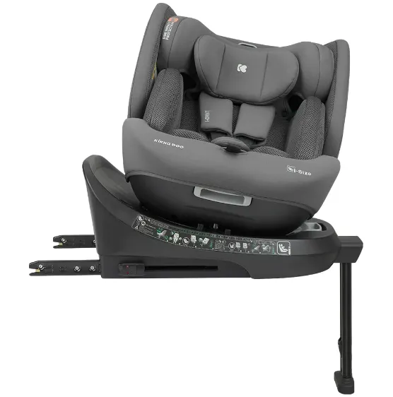 Scaun auto 40-150 cm (i-Size) Isofix KikkaBoo i-Orbit Dark Grey, rotativ 360 Scaun auto 40-150 cm (i-Size) Isofix KikkaBoo i-Orbit Dark Grey, rotativ 360