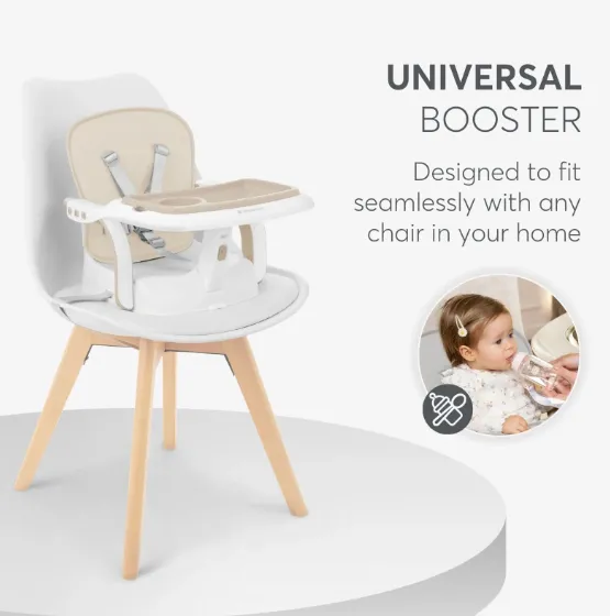 Scaun de masă Kikkaboo Chewy Beige Scaun de masă Kikkaboo Chewy Beige