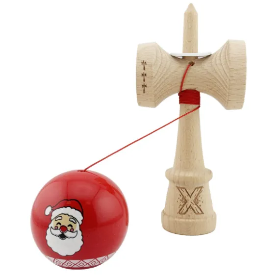 „Kendama Flippy X Original: Moș Crăciun”, Profesionala, Rulment Metalic, Ața 55 cm, Cupe Mari, 7.5 x 6 x 18 cm „Kendama Flippy X Original: Moș Crăciun”, Profesionala, Rulment Metalic, Ața 55 cm, Cupe Mari, 7.5 x 6 x 18 cm