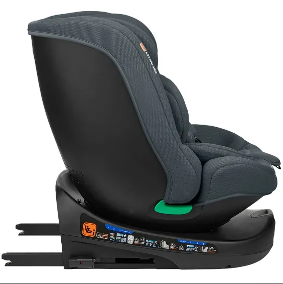 Scaun auto 40-150 cm (i-Size) Isofix KikkaBoo i-Round Dark Grey, rotativ 360 Scaun auto 40-150 cm (i-Size) Isofix KikkaBoo i-Round Dark Grey, rotativ 360