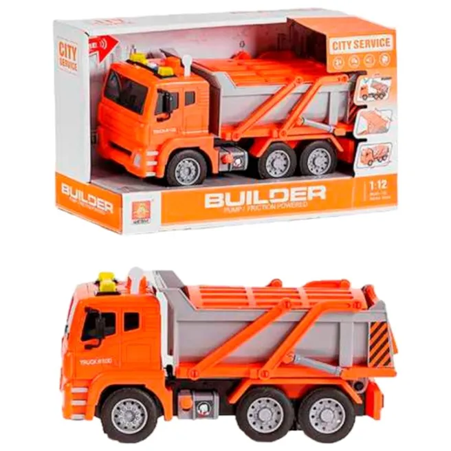 Auto de construcții 1:12 (cu lumină, sunet), cod 1759D Auto de construcții 1:12 (cu lumină, sunet), cod 1759D
