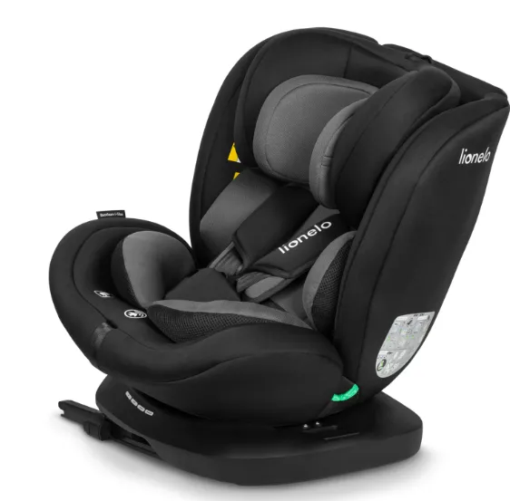 Scaun auto 40-150 cm (i-Size) Isofix Lionelo Bastiaan Black Grey, rotativ 360 Scaun auto 40-150 cm (i-Size) Isofix Lionelo Bastiaan Black Grey, rotativ 360