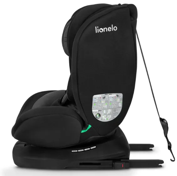 Scaun auto 40-150 cm (i-Size) Isofix Lionelo Bastiaan Black Grey, rotativ 360 Scaun auto 40-150 cm (i-Size) Isofix Lionelo Bastiaan Black Grey, rotativ 360
