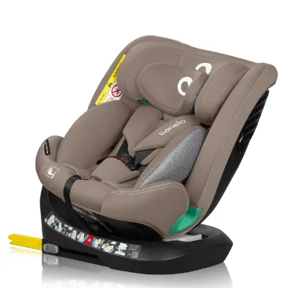 Scaun auto 40-150 cm (i-Size) Isofix Lionelo Bastiaan One Beige Sand, rotativ 360 Scaun auto 40-150 cm (i-Size) Isofix Lionelo Bastiaan One Beige Sand, rotativ 360