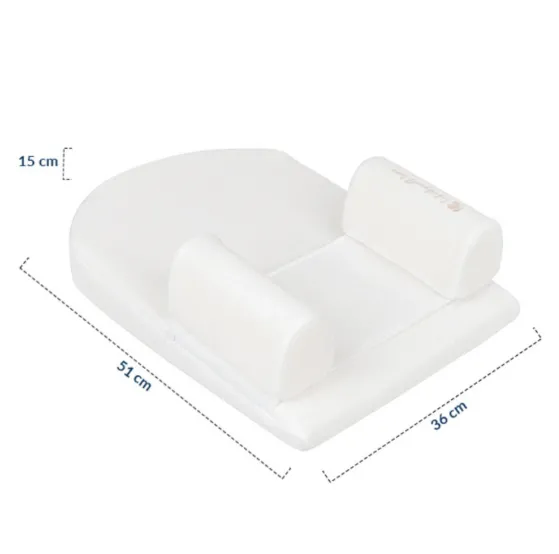 Perna pozitionator anti-rasucire pentru bebelusi Kikkaboo Airknit White Perna pozitionator anti-rasucire pentru bebelusi Kikkaboo Airknit White