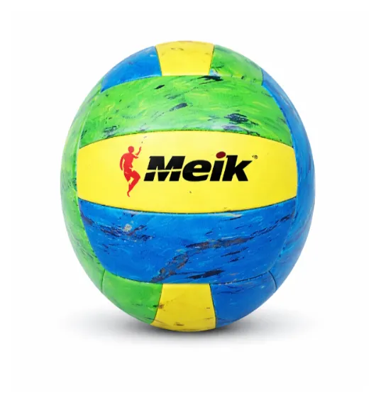 Minge de volei Size 5 Machine-Stitched, albastru-verde-galben, cod 2170D