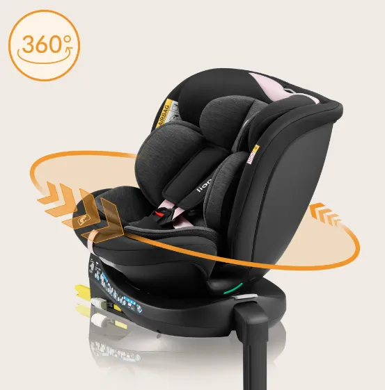 Scaun auto 40-150 cm (i-Size) Isofix Lionelo Navy Black Pink, rotativ 360 Scaun auto 40-150 cm (i-Size) Isofix Lionelo Navy Black Pink, rotativ 360