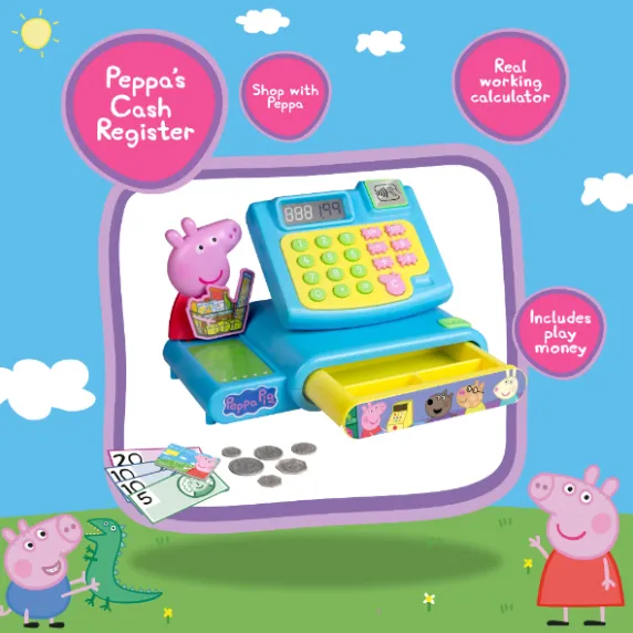 Casa de marcat cu accesorii „Purcelușa Peppa” Casa de marcat cu accesorii „Purcelușa Peppa”