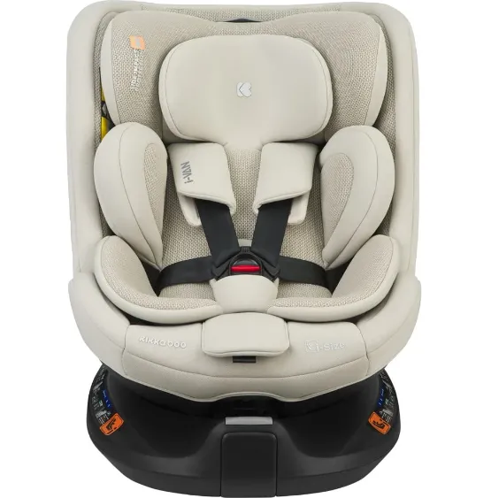 Scaun auto 40-150 cm (i-Size) Isofix KikkaBoo i-Van Light Beige, rotativ 360 Scaun auto 40-150 cm (i-Size) Isofix KikkaBoo i-Van Light Beige, rotativ 360