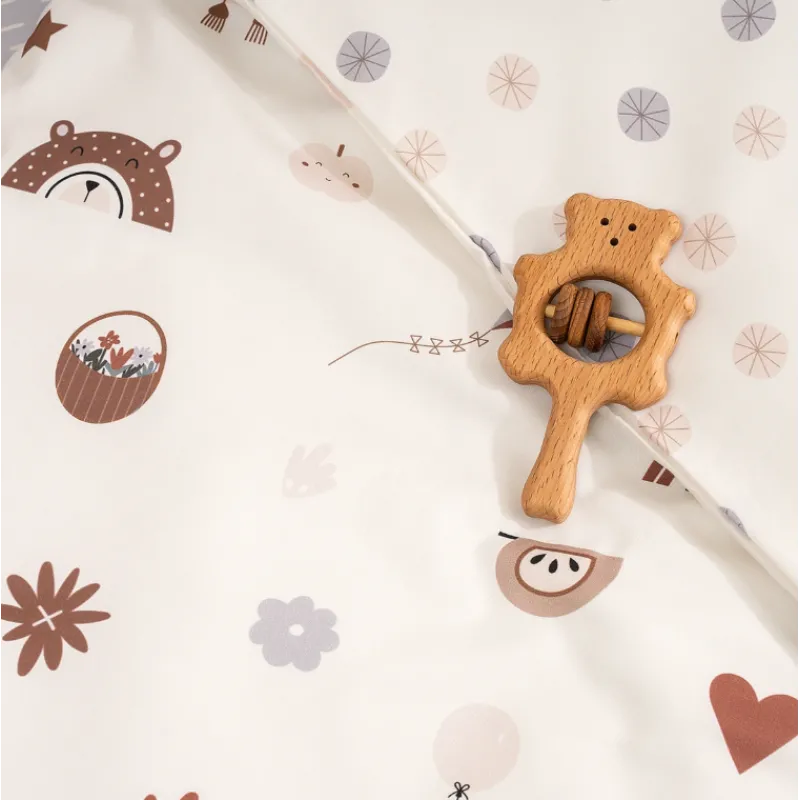 Lenjerie de pat pentru copii Perina Bonjour Bebe (BB3-01.1) Bej Lenjerie de pat pentru copii Perina Bonjour Bebe (BB3-01.1) Bej