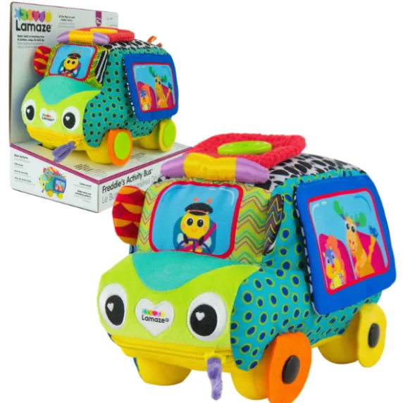 Jucăria educativă din pluș ”Autobuzul Freddie”