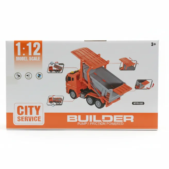Auto de construcții 1:12 (cu lumină, sunet), cod 1759D Auto de construcții 1:12 (cu lumină, sunet), cod 1759D