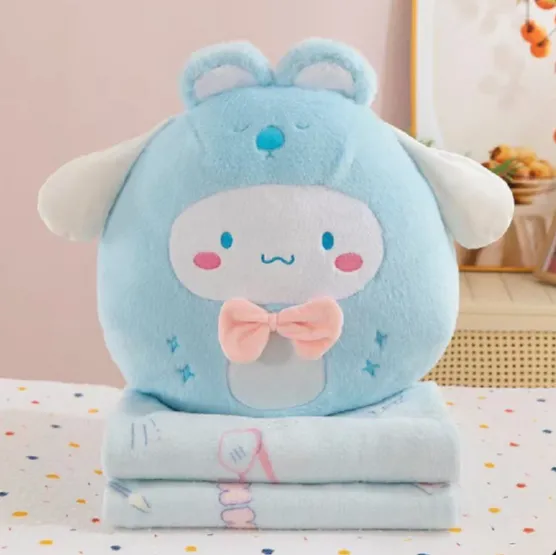 Jucărie din pluș Cinnamoroll 45cm, cu plapumă 1×1.6m (847969)