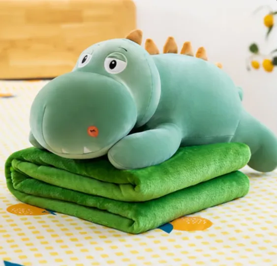 Jucarie din plus cu plapuma „Dino verde” (86855)