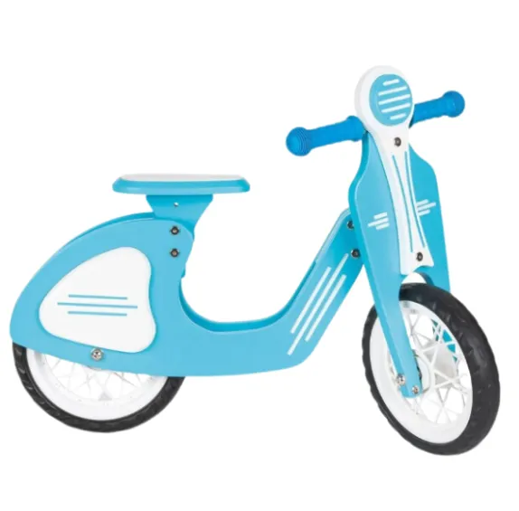 Retro-bicicletă fără pedale, cu roți EVA, albastră/roz Retro-bicicletă fără pedale, cu roți EVA, albastră/roz