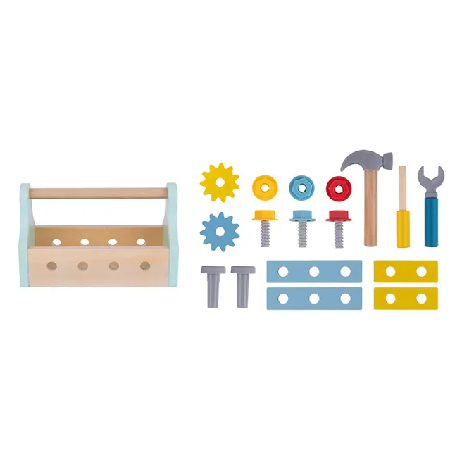Setul de instrumente din lemn Tooky Toy, cod 57339 Setul de instrumente din lemn Tooky Toy, cod 57339