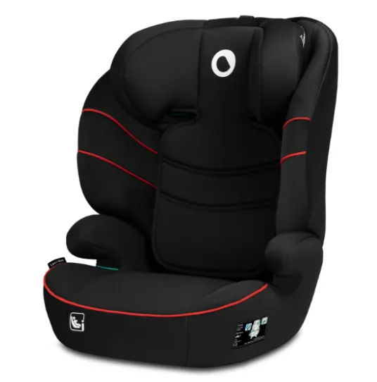 Scaun auto 100-150 cm (i-Size) Lionelo Lars Sporty Black Red