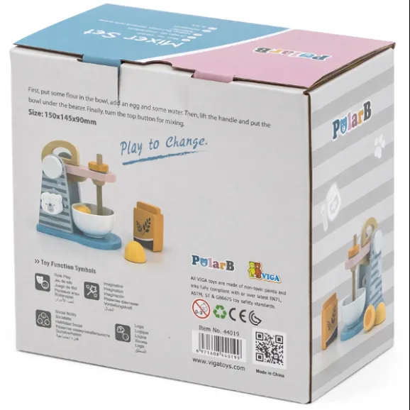 Set de joaca din lemn „Mixer”, 4 piese Set de joaca din lemn „Mixer”, 4 piese