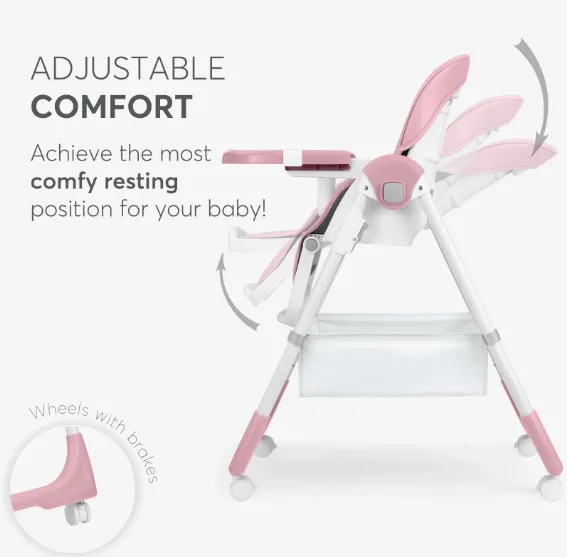 Scaun de masa Kikkaboo Spicy + Pink Scaun de masa Kikkaboo Spicy + Pink