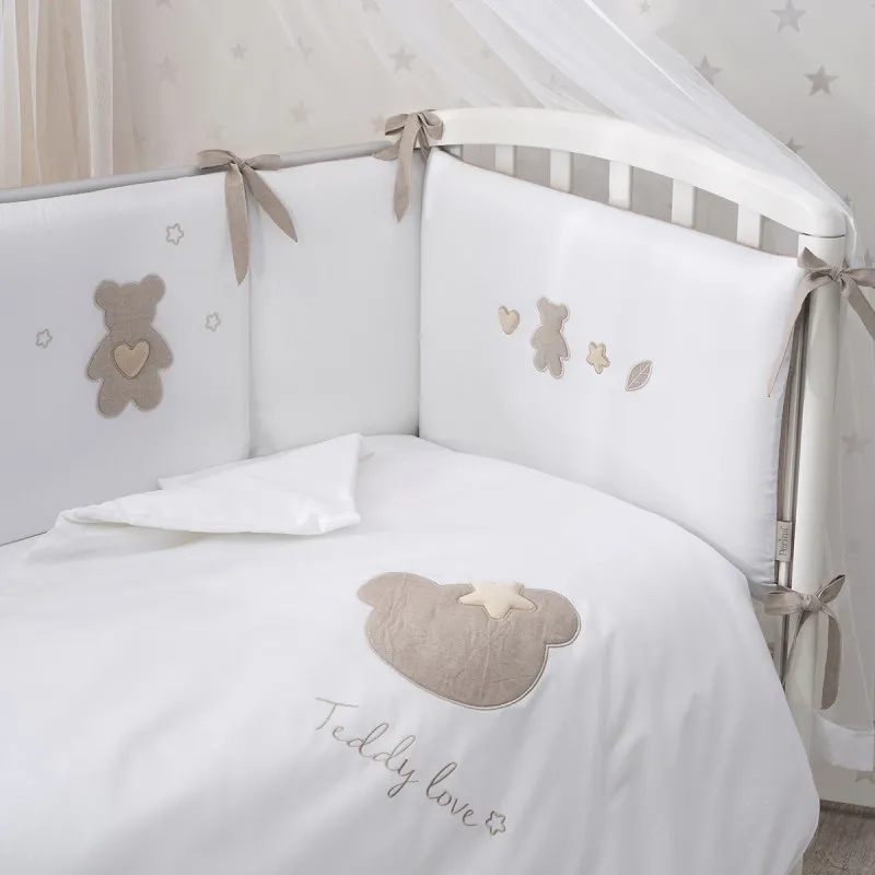Lenjerie de pat pentru copii Perina Teddy Love (TL6-01.12) Bej Lenjerie de pat pentru copii Perina Teddy Love (TL6-01.12) Bej