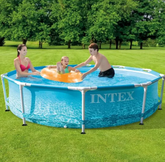 Piscină cu cadru metalic Metal Frame Beachside 305×76 cm, 4485 L, cu pompă de filtrare 1250 L/h, Intex (28208) Piscină cu cadru metalic Metal Frame Beachside 305×76 cm, 4485 L, cu pompă de filtrare 1250 L/h, Intex (28208)