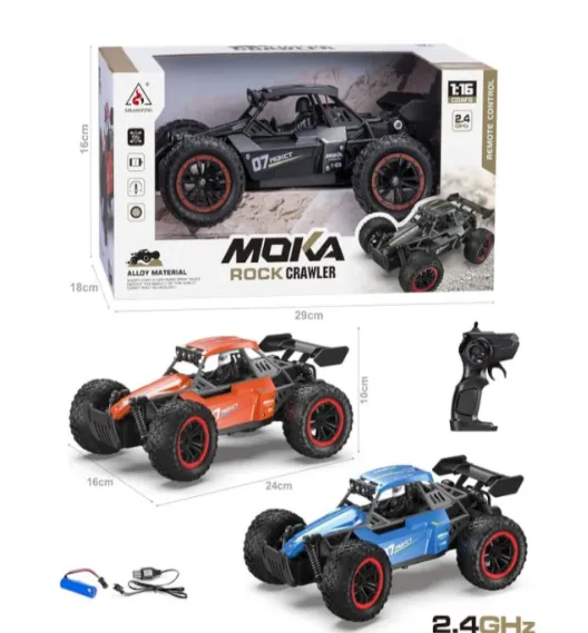 Mașină Rock Crawler 1:16 cu telecomanda, cu abur, neagră, cod 2426D Mașină Rock Crawler 1:16 cu telecomanda, cu abur, neagră, cod 2426D