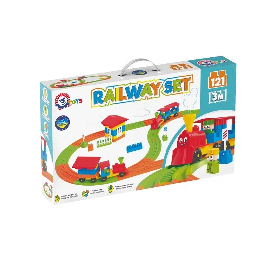 Constructor „Railway Set – Terminal 2”, 121 piese ,Technok (1240)
