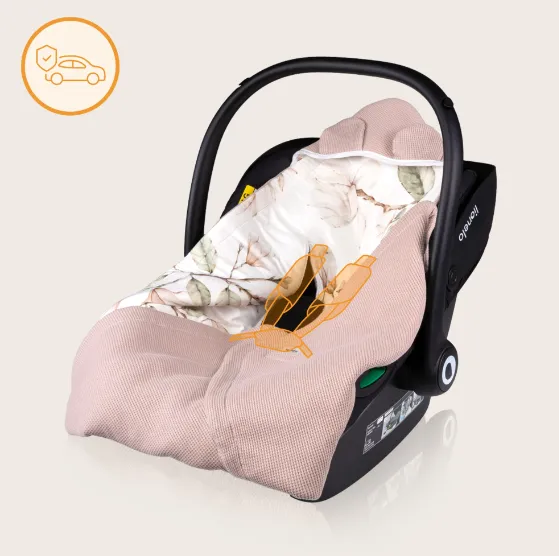 Păturica pentru scoica auto Lionelo Travel Beige Magnolia, 90x90 cm Păturica pentru scoica auto Lionelo Travel Beige Magnolia, 90x90 cm