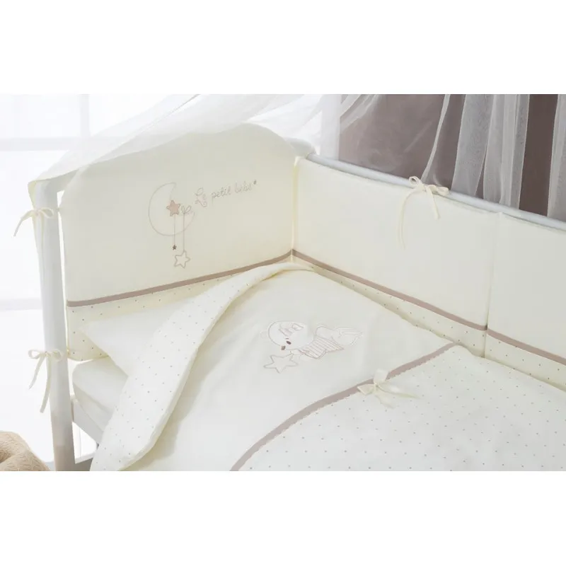 Lenjerie de pat pentru copii Perina Le petit bebe (PB6-01.5) Maro Lenjerie de pat pentru copii Perina Le petit bebe (PB6-01.5) Maro