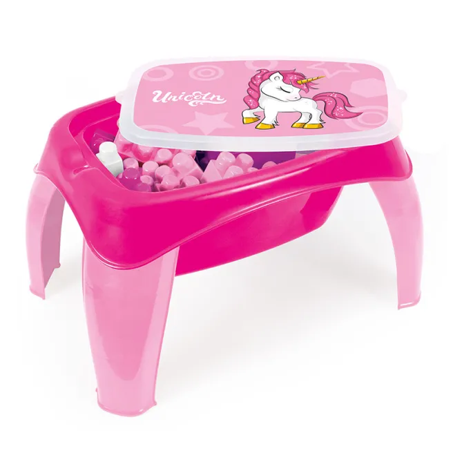 DL Masuta pentru joaca, cu constructor 30 el. Unicorn DL Masuta pentru joaca, cu constructor 30 el. Unicorn