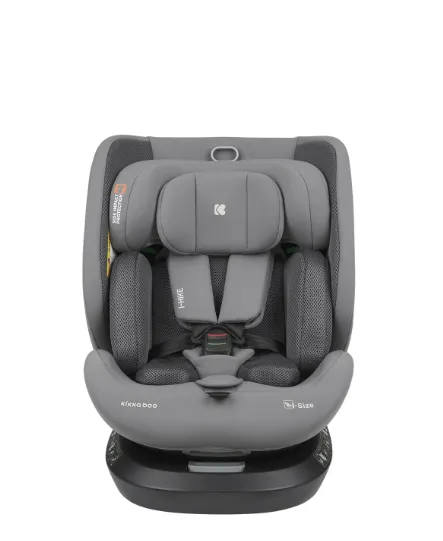 Scaun auto 40-150 cm (i-Size) Isofix Kikkaboo i-Hike Light Grey, rotativ 360 Scaun auto 40-150 cm (i-Size) Isofix Kikkaboo i-Hike Light Grey, rotativ 360