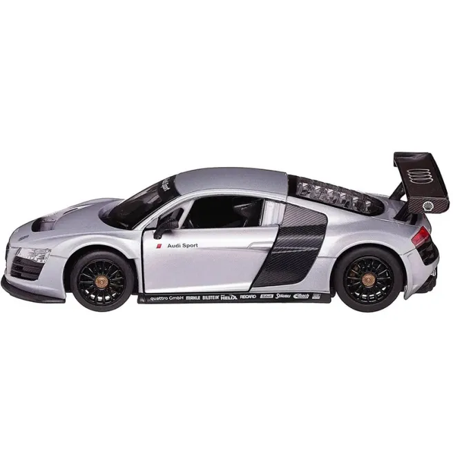 RS Mașină RASTAR Die cast 1:24 AUDI R8, argintie, cod 60582 RS Mașină RASTAR Die cast 1:24 AUDI R8, argintie, cod 60582