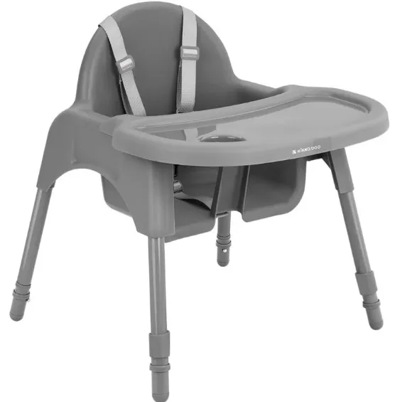 Scaun de masa 2 in 1 Kikkaboo Jammy Grey Scaun de masa 2 in 1 Kikkaboo Jammy Grey