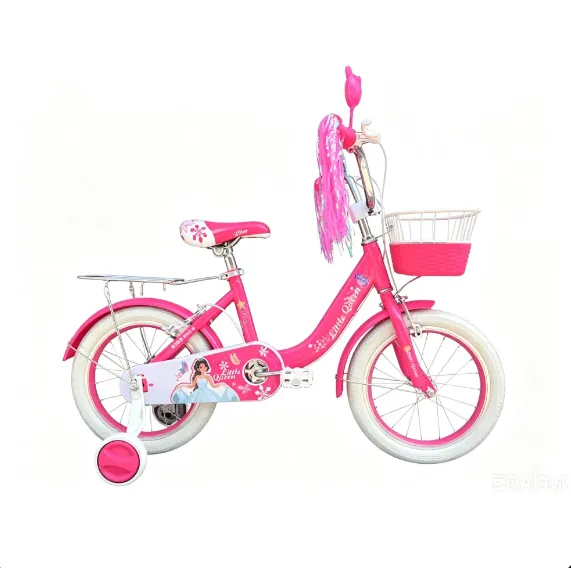 Bicicletă pentru copii Little Queen 16″, cu roți ajutătoare (36271)