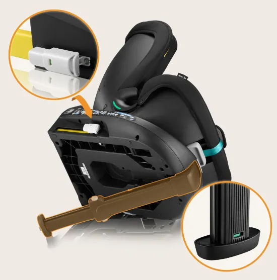 Scaun auto 40-150 cm (i-Size) Isofix Lionelo Navy Black Turquoise, rotativ 360 Scaun auto 40-150 cm (i-Size) Isofix Lionelo Navy Black Turquoise, rotativ 360