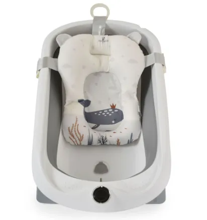 Set cădiță pliabilă cu termometru Moni Balena Grey, 5 piese Set cădiță pliabilă cu termometru Moni Balena Grey, 5 piese