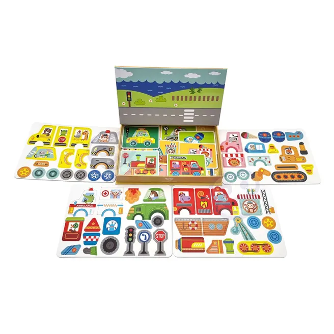 Puzzle magnetic Vehicule joc, cod 57207 Puzzle magnetic Vehicule joc, cod 57207