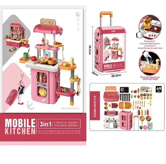 SET BUCATARIE 3IN1 (49PCS) (INSTRUCTIUNE IN ROMANA) 72249