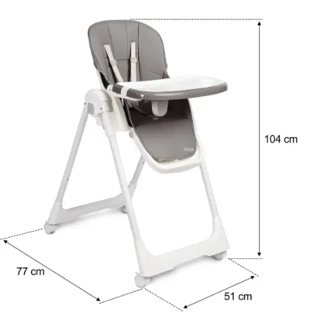 Scaun pentru hranire Caretero Megalo Dark Grey Scaun pentru hranire Caretero Megalo Dark Grey