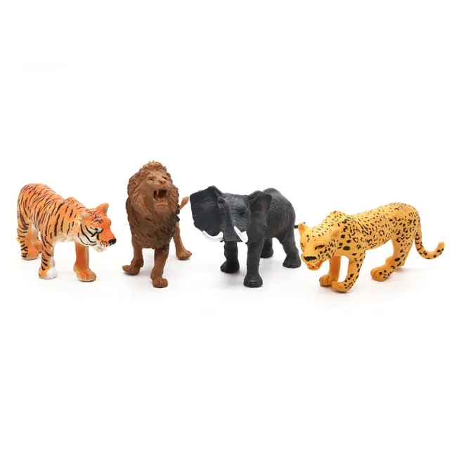 Set animale sălbatice 12cm 4buc, cod 28131 Set animale sălbatice 12cm 4buc, cod 28131