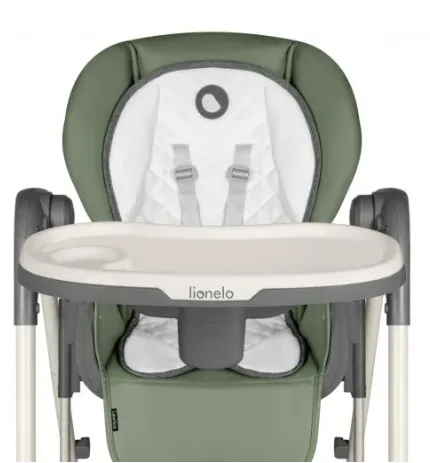 Scaun de masa cu funcție de balansare Lionelo Laurice Olive Green Scaun de masa cu funcție de balansare Lionelo Laurice Olive Green