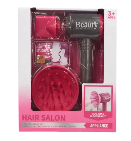 Set de joacă Uscător de păr cu accesorii, gri, cod 962176