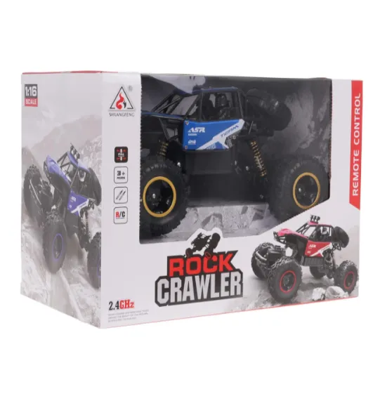 Mașină Rock Crawler 1:16 cu telecomanda, metalică, albastră, cod 2428D Mașină Rock Crawler 1:16 cu telecomanda, metalică, albastră, cod 2428D
